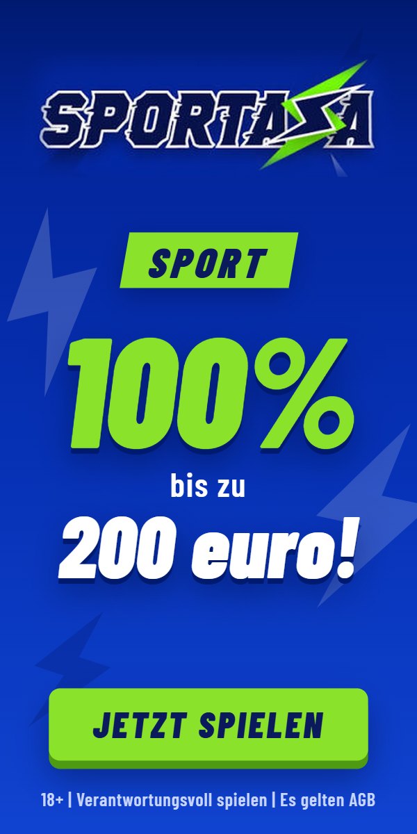 Sportaza: 100% Sportbonus bis zu 200 Euro. 18+ Verantwortungsvoll spielen